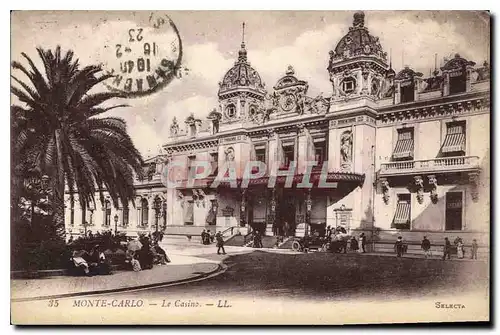 Cartes postales Monte Carlo Le Casino