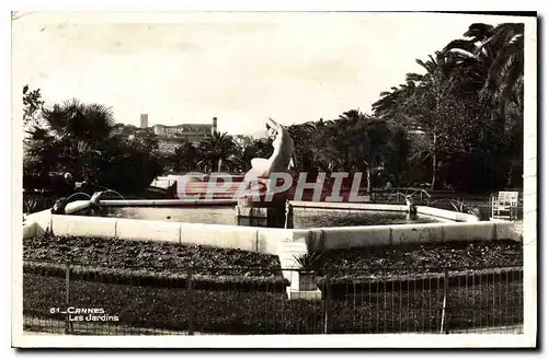 Cartes postales Cannes les Jardins