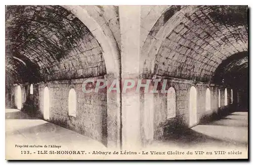 Cartes postales Ile St Honorat Abbaye de Lerins Le Vieux Cloitre du VII au VIII siecle