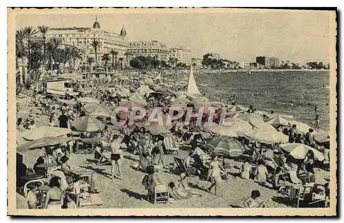 Cartes postales La Cote d'Azur Cannes Plage de la Croisette