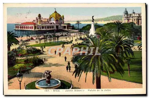 Cartes postales Nice Jardin Albert 1er Palais de la Jetee