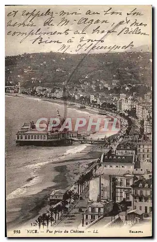 Cartes postales Nice vue prise du Chateau