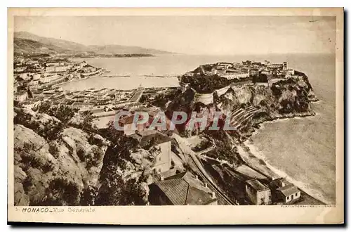 Cartes postales Monaco Vue generale