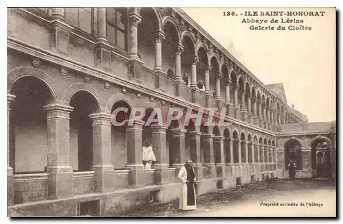 Cartes postales Ile Saint Honorat Abbaye de Lerins Galerie du Cloitre