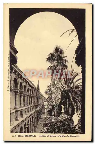 Cartes postales Ile St Honorat Abbaye de Lerins Jardins du Monastere