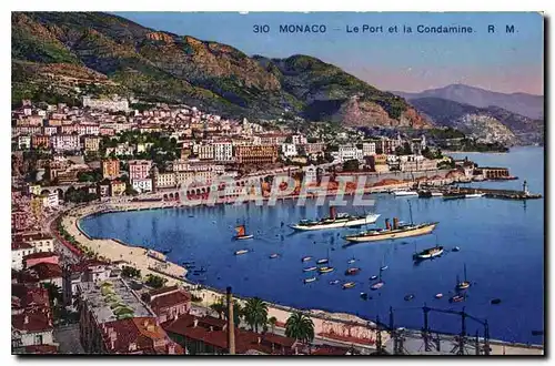 Cartes postales Monaco Le Port et la Condamine