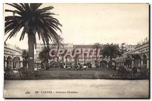 Ansichtskarte AK Cannes Galerie Fleuries