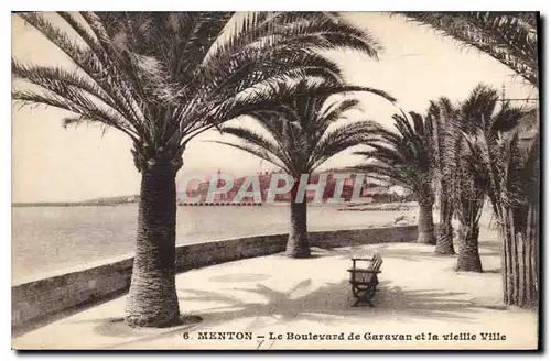 Ansichtskarte AK Menton Le Boulevard de Garavan et la vieille Ville