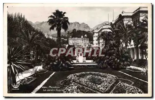 Cartes postales Menton Le Jardin Public