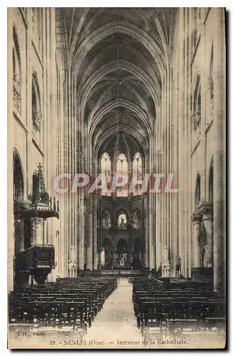 Cartes postales Senlis Oise Interieur de la Cathedrale