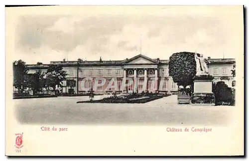 Cartes postales Cote du parc Chateau de Compiegne