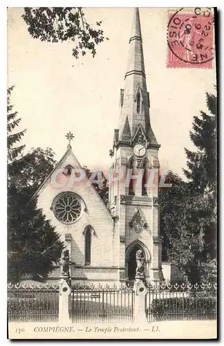 Cartes postales Compiegne le Temple Protestant