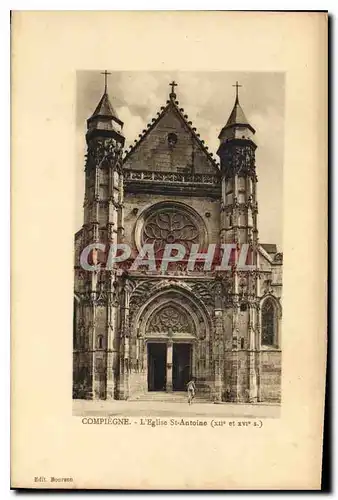 Cartes postales Compiegne L'Eglise St Antoine