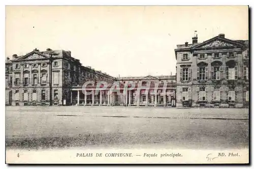 Cartes postales Palais de Compiegne Facade principale