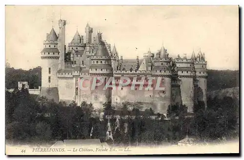 Cartes postales Pierrefonds le Chateau facade est