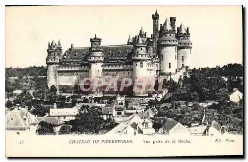 Ansichtskarte AK Chateau de Pierrefonds Vue prise de la Roche