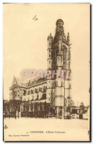 Ansichtskarte AK Compiegne L'Eglise St Jacques