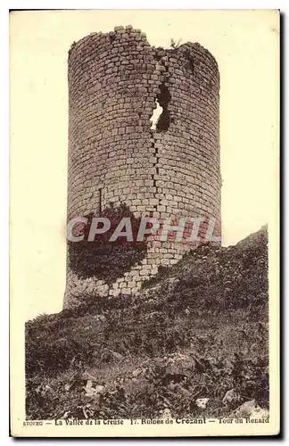 Ansichtskarte AK La Vallee de la Creuse Ruines de Crozant Tour du Renard