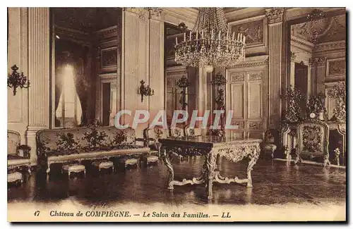 Cartes postales Chateau de Compiegne le Salon des Familles