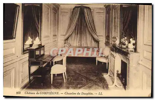 Ansichtskarte AK Chateau de Compiegne Chambre du Dauphin