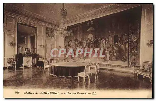 Cartes postales Chateau de Compiegne Salon du Conseil