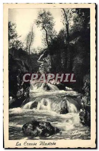 Cartes postales La creuse Illustree Cascade du Gourd Enfarine pres La Celle Dunoise