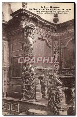 Cartes postales La Creuse Pittoresque Mouthier d'Ahun Interieur de l'Eglise