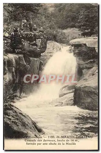 Ansichtskarte AK La Creuse Pittoresque St Martin Chateau Cascade des Jarreaux formee par une chute de la Maulde