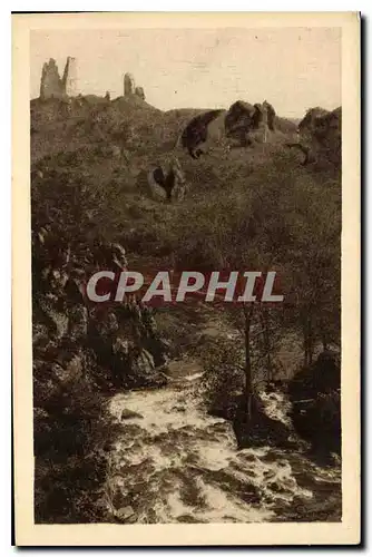 Cartes postales Crozant Creuse Vue des Ruines du Chateau et de la Sedelle