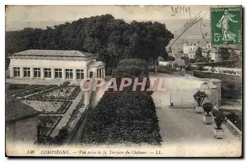 Cartes postales Compiegne Vue prise de la Terrasse du Chateau