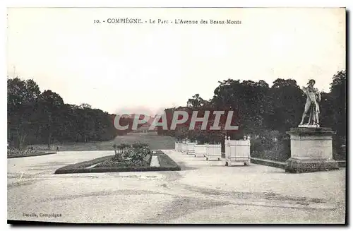 Cartes postales Compiegne le Parc L'Avenue des Beaux Monts