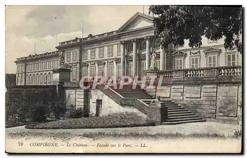 Ansichtskarte AK Compiegne le Chateau Facade sur le Parc