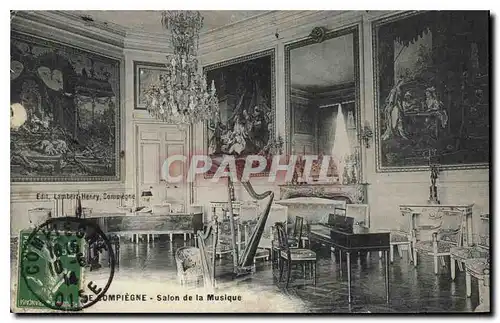 Ansichtskarte AK Chateau de Compiegne Salon de la Musique