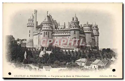 Ansichtskarte AK Chateau de Pierrefonds Vue prise sur la Route de Villers Collerets