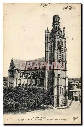 Ansichtskarte AK Compiegne L'Eglise Saint Jacques