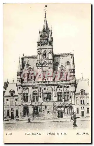 Cartes postales Compiegne L'Hotel de Ville