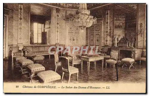 Ansichtskarte AK Chateau de Compiegne le Salon des Dames d'Honneur