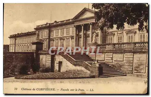 Ansichtskarte AK Chateau de Compiegne Facade sur le Parc