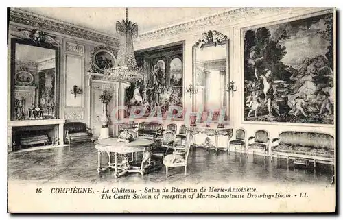 Ansichtskarte AK Compiegne le Chateau Salon de Reception de Marie Antoinette