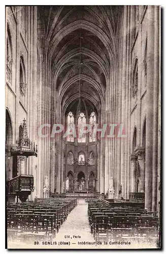 Ansichtskarte AK Senlis Oise Interieur de la Cathedrale