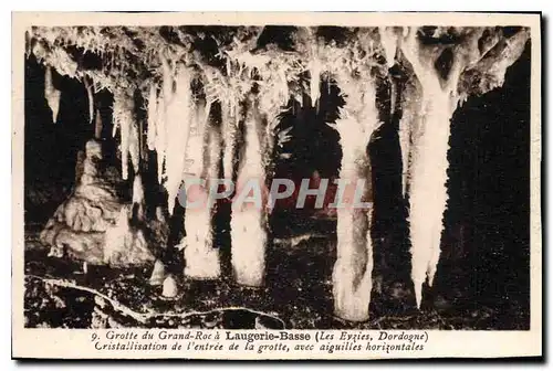 Ansichtskarte AK Grotte du Grand Roc a Laugerie Basse les Eyzies Dordogne Cristallisation de l'entree de la grott