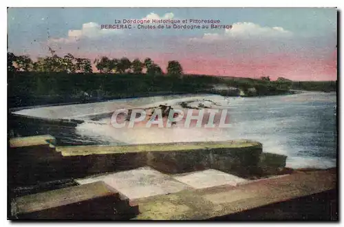 Ansichtskarte AK La Dordogne Historique et Pittoresque Berferac Chutes de la Dordogne au Barrage