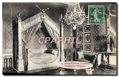 Cartes postales Compiegne Chateau Chambre de l'Empereur