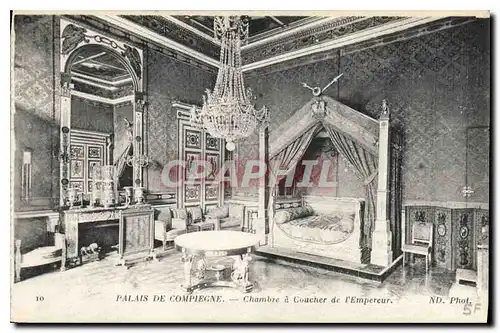 Ansichtskarte AK Palais de Compiegne Chambre a coucher de l'Empereur