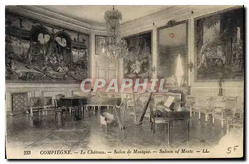 Ansichtskarte AK Compiegne le Chateau Salon de Musique