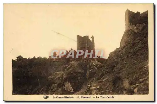 Cartes postales La Creuse Illustree Crozant la Tour Carree