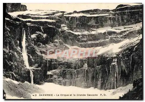 Cartes postales Gavarnie Le Cirque et la Grande Cascade