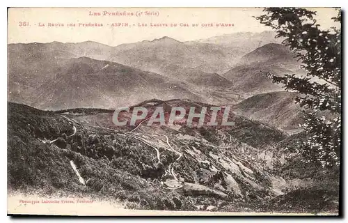 Cartes postales Les Pyrenees Aspin Les Lacets du Col du Cote d'Aure