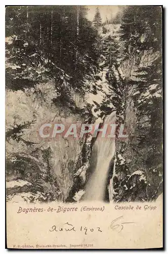 Cartes postales Bagneres de Bigorre Environs Cascade de Gripp