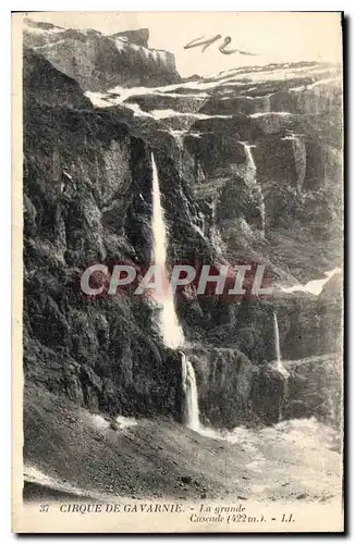 Ansichtskarte AK Cirque de Gavarnie La Grande Cascade